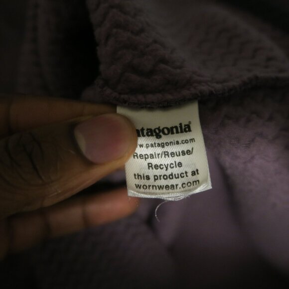 Patagonia R1 Air Zip-Neck Women's Large Lightweight Smoky Mauve Jacket 40250 - Picture 5 of 7